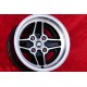 1 Felge RS 7.5x15 4x108 Ford Escort Mk1-2 Capri Cortina black/diamond cut