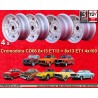 4 llantas Cromodora CD30 6x13 + 8x13 4x100 Opel Volkswagen BMW 1502  1502 1602 1802 2002 tii 3 E21 Kadett B-C Manta Asco