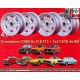 4 jantes Cromodora CD30 6x13 + 7x13 4x100 BMW Opel Volkswagen  1502 1602 1802 2002 tii 3 E21 Kadett B-C Manta Ascona A-B
