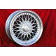 1 jante RC90 7.5x17 4x100 Volkswagen VW Golf 1-3 Scirocco 1-2 Jetta 1-2 Vento Passat 35i 3B 3BG BS Corrado EOS silver/di