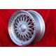 1 cerchio RC90 7.5x17 4x100 Volkswagen VW Golf 1-3 Scirocco 1-2 Jetta 1-2 Vento Passat 35i 3B 3BG BS Corrado EOS silver/