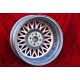 1 llanta RC90 7.5x17 4x100 Volkswagen VW Golf 1-3 Scirocco 1-2 Jetta 1-2 Vento Passat 35i 3B 3BG BS Corrado EOS silver/d