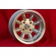 BMW Minilite 7x13 ET-7 4x100 silver/diamond cut 1502-2002tii, 3 E21 cerchio wheel Jante llanta Felge