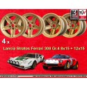 4 wheels Stratos 8x15 + 12x15 5x108 Ferrari Lancia Stratos  Stratos Gr4 FERRARI 308 GTB Gr4
