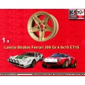 1 Felge Stratos 8x15 5x108 Ferrari Lancia Stratos  Stratos Gr4 FERRARI 308 GTB Gr4 gold