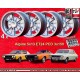 4 jantes Alpine 5x13 + écrous KM15 126 3x150 Renault R12  R12 R15 R16 R17
