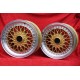 4 Felgen Super RS 7x16 + 8x16 4x100 BMW Opel Volkswagen 3 serie E21 E30 Volkswagen Golf 1-3 Scirocco 1 2 Jetta 1 2 Vento
