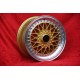 4 cerchi Super RS 7x16 ET28 4x100 Opel Volkswagen BMW E30  gold