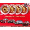 4 cerchi Super RS 7x16 ET28 4x100 Opel Volkswagen BMW E30  gold