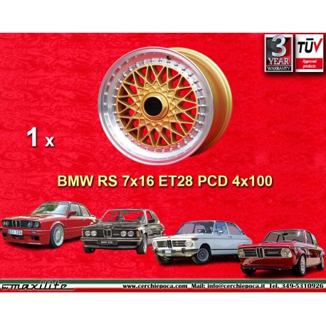 1 llanta Super RS 7x16 4x100 Opel Volkswagen BMW E30  E30 E21 3 serie Volkswagen Golf 1-3 Scirocco 1 2 Jetta 1 2 Vento P