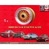 1 cerchio Super RS 7x16 ET28 4x100 Opel Volkswagen BMW E30  gold
