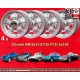 4 jantes SM Style 6x15 5x160 Citroen SM  SM ID DS Dsuper silver