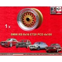 1 cerchio Super RS 8x16 ET20 4x100 Opel Volkswagen BMW E30  gold