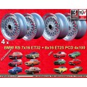 4 jantes Super RS 7x16 + 8x16 4x100 Opel BMW Volkswagen Golf  Golf 1-3 Scirocco 1 2 Jetta 1 2 Vento Passat 35i Opel Kade