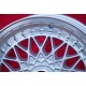 1 cerchio Super RS 7x16 ET32 4x100 Opel BMW Volkswagen Golf  silver/diamond cut