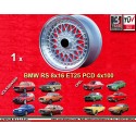 1 cerchio Super RS 8x16 ET25 4x100 Opel BMW Volkswagen Golf  silver/diamond cut