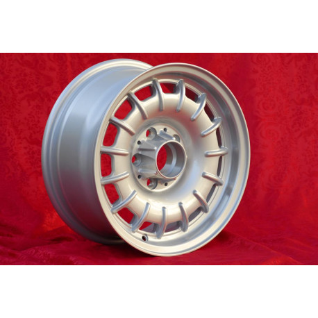 1 wheel Barock 6.5x14 5x112 Mercedes Mercedes Benz  5x112. 6.5x14  PCD5x112  ET30  ABE  silver original valve design 