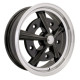 1 Felge Raider 15x5.5 5x205 Volkswagen Kafer Beetle Karmann Ghia Raider 15X5.5  PCD 5X205  ET 20  Gloss Black+Machining 