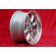 BMW Minilite 7x15 ET5 4x100 silver/diamond cut 1502-2002, 1500-2000tii, 2000C CA CS, 3 E21, E30 cerchio wheel jante llanta Felge