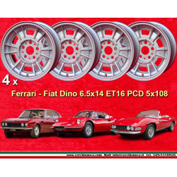 4 cerchi Dino 6.5x14 ET16 5x108 Ferrari 
