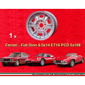 1 cerchio Dino 6.5x14 ET16 5x108 Ferrari 