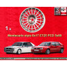 1 wheel Montecarlo 8x17 5x98 Lancia Delta  Delta HF Integrale silver