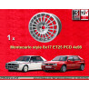 1 Felge Montecarlo 8x17 4x98 Lancia Delta  Delta HF Integrale silver