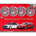 4 Felgen Montecarlo 8x17 4x98 Lancia Delta  Delta HF Integrale silver