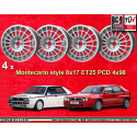 4 Felgen Montecarlo 8x17 4x98 Lancia Delta  Delta HF Integrale silver