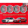 4 wheels Montecarlo 8x17 5x98 Lancia Delta  Delta HF Integrale silver