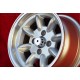 BMW Minilite 7x13 ET5 4x100 silver/diamond cut 1502-2002tii, 3 E21 cerchi wheels jantes llantas felgen