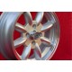 Saab Minilite 5.5x15 ET15 4x114.3 silver/diamond cut MBG, TR2-TR6 cerchi wheels jantes llantas felgen