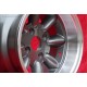 Ford Minilite 7x13 ET-7 4x108 anthracite/diamond cut Escort Mk1-2, Capri, Cortina cerchi wheels llantas felgen jantes
