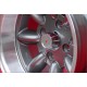 Ford Minilite 7x13 ET-7 4x108 anthracite/diamond cut Escort Mk1-2, Capri, Cortina cerchi wheels llantas felgen jantes