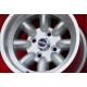 Ford Minilite 8x13 ET-6 4x108 silver/diamond cut Escort Mk1-2, Capri, Cortina only back axle cerchi wheels jantes llantas felgen
