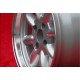 Fiat Minilite 7x15 ET0 4x98 silver/diamond cut 124 Coupe, Spider, 125, 131, 132 cerchio jante wheel llanta Felge