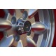Minilite 5.5x13 ET25 4x101.6 silver/diamond cut Mini Mk1-3 cerchi wheels jantes llantas felgen