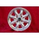 Volkswagen Minilite 5.5x13 ET18 4x100 silver/diamond cut 1502-2002tii, 3 E21 cerchi wheels jatnes llantas felgen