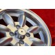 Volkswagen Minilite 5.5x13 ET18 4x100 silver/diamond cut 1502-2002tii, 3 E21 cerchi wheels jatnes llantas felgen