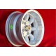 Volkswagen Minilite 7x13 ET-7 4x100 silver/diamond cut 1502-2002tii, 3 E21 cerchi wheels llantas jantes felgen