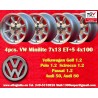 4 wheels Minilite 7x13 4x100 Opel Volkswagen BMW 1502  1502 1602 1802 2002 tii 3 E21 Kadett B-C Manta Ascona A-B GT Olym