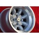 Volkswagen Minilite 9x13 ET-12 4x100 silver/diamond cut 1502-2002 tii, 3 E21 only back axle cerchi wheels llantas jantes felgen