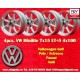 Volkswagen Minilite 7x15 ET5 4x100 silver/diamond cut 1502-2002, 1500-2000tii, 2000C CA CS, 3 E21, E30 cerchi wheels jantes llan