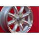 MG Minilite 5.5x15 ET15 4x114.3 silver/diamond cut MBG, TR2-TR6 cerchio jante llanta felge wheel