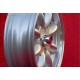 Saab Minilite 5.5x15 ET15 4x114.3 silver/diamond cut MBG, TR2-TR6 cerchio llanta wheel jante Felge