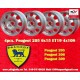Peugeot Speedline 6x15 ET19 4x108 silver 205, 306, 309 cerchi wheels felgen jantes llantas