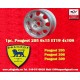1 jante Speedline 6x15 4x108 Peugeot 205  205 306 309 silver